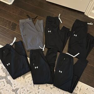 6 NWOT Under Armour Boys Joggers